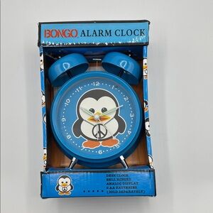 BONGO Blue Penguin Desk Clock